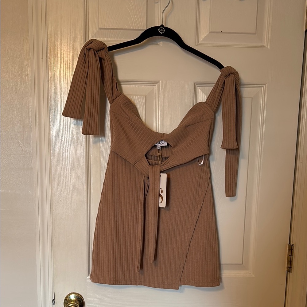 Sabo Skirt Tan Mini Dress